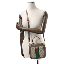 将图像加载到图库查看器中,GUCCI GG Supreme Ophidia Handbag Brown772157 GG Supreme Leather