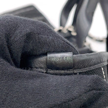 Load image into Gallery viewer, CHANEL ★Deauville 2WAY ChainTote Bag Black/WhiteA66941 Canvas Leather Size MM