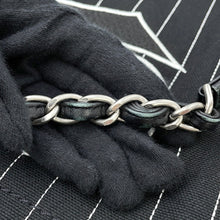 Load image into Gallery viewer, CHANEL ★Deauville 2WAY ChainTote Bag Black/WhiteA66941 Canvas Leather Size MM