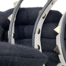 将图像加载到图库查看器中,Valentino Garavani ★VLTN Logo Rock Studded Shoulder Bag WhiteQW2B0C47RCH Leather