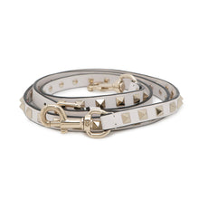 将图像加载到图库查看器中,Valentino Garavani ★VLTN Logo Rock Studded Shoulder Bag WhiteQW2B0C47RCH Leather