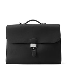 Load image into Gallery viewer, HERMES Sac A Depeches Black Togo Leather Size 38