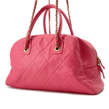 Load image into Gallery viewer, CHANEL Matelasse Bowling Bag PinkAS2223 Calf Leather