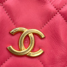 Load image into Gallery viewer, CHANEL Matelasse Bowling Bag PinkAS2223 Calf Leather