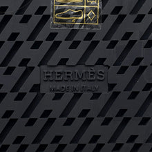 Load image into Gallery viewer, HERMES Sandals Chypre White/BlackH222100Z Calf Leather Chevre Leather Size 34