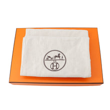 Load image into Gallery viewer, HERMES Sandals Chypre White/BlackH222100Z Calf Leather Chevre Leather Size 34