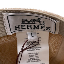Load image into Gallery viewer, HERMES Cap Davis Yacht Size L Sable Cotton100%
