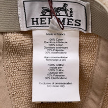 Load image into Gallery viewer, HERMES Cap Davis Yacht Size L Sable Cotton100%
