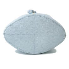 Load image into Gallery viewer, BURBERRY TB Bucket Drawstring Shoulder Bag Light Blue8070635 Leather Size Mini