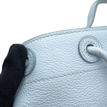 将图像加载到图库查看器中,BURBERRY TB Bucket Drawstring Shoulder Bag Light Blue8070635 Leather Size Mini