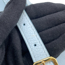 Load image into Gallery viewer, BURBERRY TB Bucket Drawstring Shoulder Bag Light Blue8070635 Leather Size Mini