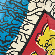 将图像加载到图库查看器中,COACH Disney Mickey Mouse x Keith Haring Extra Large Collectible Blue/MulticolorD2248-C7850 Leather