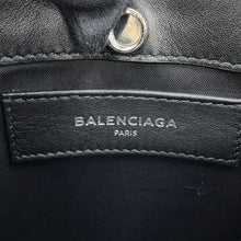 将图像加载到图库查看器中,BALENCIAGA ★NavyPochette Shoulder Bag Black339937 Leather