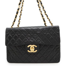 Load image into Gallery viewer, CHANEL ★Jumbo Matelasse ChainShoulder Bag BlackA01094 Lambskin Size 34