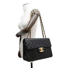 Load image into Gallery viewer, CHANEL ★Jumbo Matelasse ChainShoulder Bag BlackA01094 Lambskin Size 34