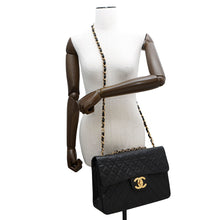 Load image into Gallery viewer, CHANEL ★Jumbo Matelasse ChainShoulder Bag BlackA01094 Lambskin Size 34