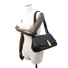 Load image into Gallery viewer, Bottega Veneta Angle Palmellato Shoulder Bag Black576143 Leather