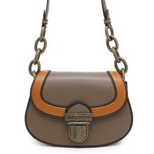 将图像加载到图库查看器中,Bottega Veneta Umbria Shoulder Bag Gray/Brown465392 Leather
