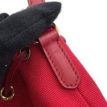 Load image into Gallery viewer, PRADA Drawstring bucket bag Red1BH115 Canvas Raffia