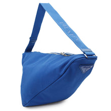 将图像加载到图库查看器中,PRADA ★Triangle messenger bag Blue2VY007 Canvas