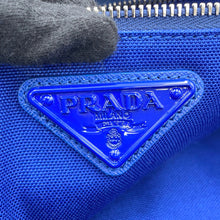 将图像加载到图库查看器中,PRADA ★Triangle messenger bag Blue2VY007 Canvas