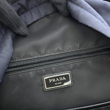 将图像加载到图库查看器中,PRADA ★Re-Nylon xSaffiano Leather Backpack Navy2VZ048 Nylon