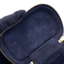 Load image into Gallery viewer, Dior Heart 2-Way Shoulder Vanity Pouch Navy/Red Leather
