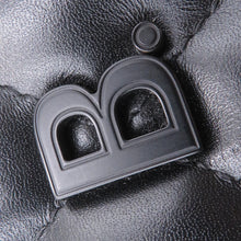 将图像加载到图库查看器中,BALENCIAGA B logo camera bag Black600325 Leather