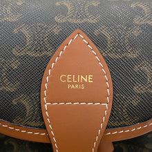 将图像加载到图库查看器中,CELINE ★Triomphe Falco Mini Backpack Tan197662 PVC Calf Leather