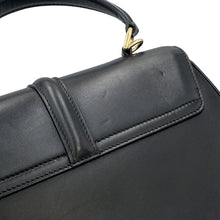 将图像加载到图库查看器中,CELINE ★16 CASE 2WAY Handbag Black188003 Calf Leather Size Small