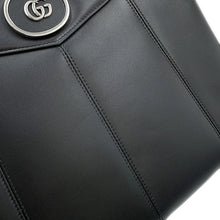将图像加载到图库查看器中,GUCCI Petit GG Small Tote 2-Way Bag Black745918 Leather