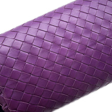 将图像加载到图库查看器中,Bottega Veneta INTRECCIATO Roma Handbag Purple489509 INTRECCIATOLeather Size Small