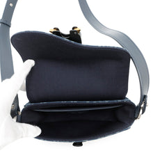 将图像加载到图库查看器中,Dior Oblique Dior Tears Saddle Messenger Bag Blue/Navy2ADCA435DDO Canvas Leather Size Mini