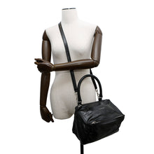 将图像加载到图库查看器中,Givenchy Pandora 2-Way Bag Black Leather