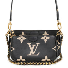 将图像加载到图库查看器中,LOUIS VUITTON Multi Pochette Accessoires Noir/BeigeM45777 Bicolor Monogram Empreinte Leather