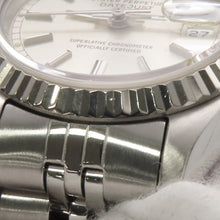 将图像加载到图库查看器中,ROLEX Datejust W26mm Stainless Steel K18WG Silver Dial69174
