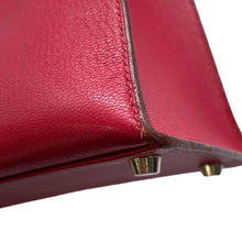 将图像加载到图库查看器中,HERMES ★Kelly Sellier Framboise Chevre Myzore Goatskin Size 25