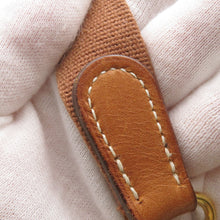 将图像加载到图库查看器中,HERMES Vespa Gold Toile H Leather