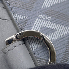 将图像加载到图库查看器中,Dior ★CD Diamond Saddle Card Case Gray Leather PVC