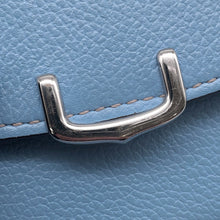 将图像加载到图库查看器中,CARTIER ★Coin purse Light Blue Leather