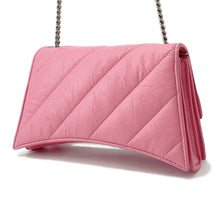 Load image into Gallery viewer, BALENCIAGA Crush 2WAY Shoulder Bag Pink736016 Leather Size XS