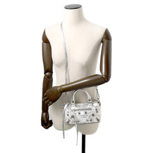 将图像加载到图库查看器中,BALENCIAGA Le Cagoule 2-way Shoulder Bag Silver792599 Leather Size Nano