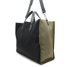 将图像加载到图库查看器中,FENDI 2wayTote Bag Black/Khaki7VA390 Nylon Leather