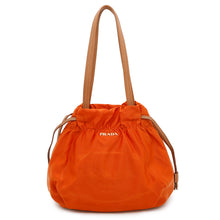Load image into Gallery viewer, PRADA Nylon Handbag OrangeBN1757 Nylon Leather