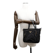 将图像加载到图库查看器中,PRADA ★Nylon 2wayTote Bag Black1BG308 Nylon Leather