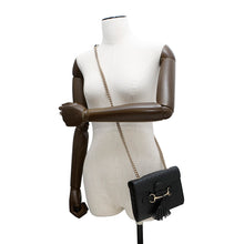 Load image into Gallery viewer, GUCCI ★Emily MicroGuccissima Chainshoulder Bag Black449636 Leather