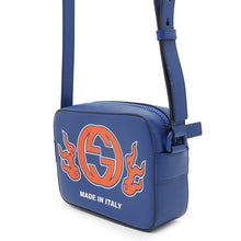 将图像加载到图库查看器中,GUCCI Logo Shoulder Bag Blue773190 Leather