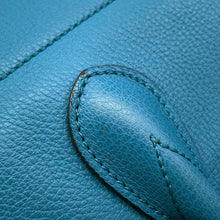 Load image into Gallery viewer, GUCCI Logo Large Tote Bag Light Blue674837 Leather