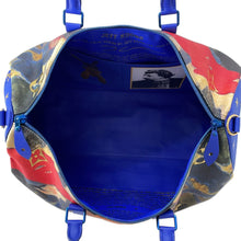 将图像加载到图库查看器中,LOUIS VUITTON Keepall Bandouliere Blue Masters collection Size 50