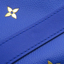将图像加载到图库查看器中,LOUIS VUITTON Keepall Bandouliere Blue Masters collection Size 50